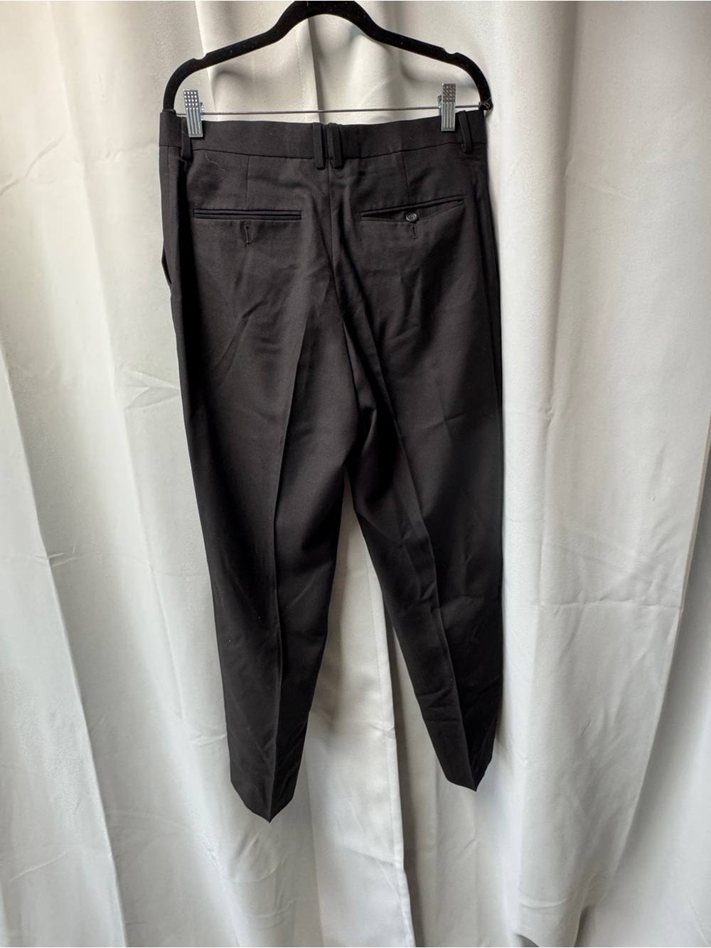 Egara Men's Black Dress Trousers - Slim Tailored Back